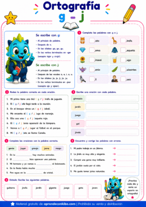 Ficha de ortografía