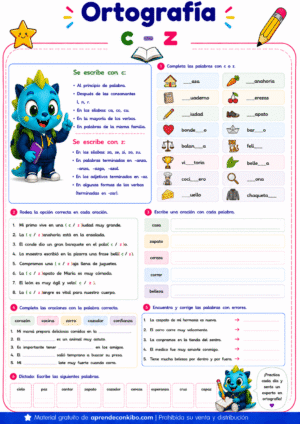 Ficha de ortografía