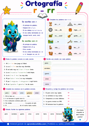 Ficha de ortografía