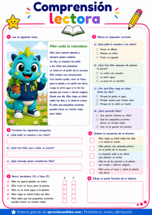 Ficha de comprensión lectora