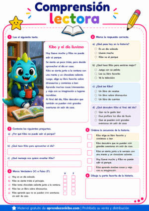 Ficha de comprensión lectora