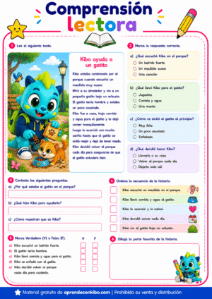Ficha de comprensión lectora