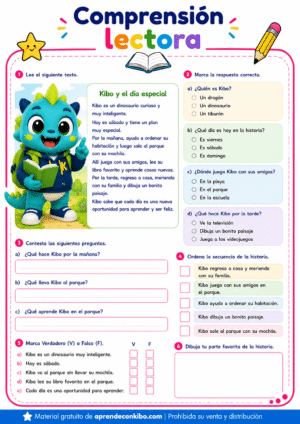 Ficha de comprensión lectora
