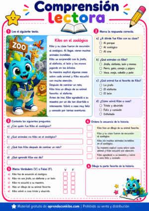 Ficha de comprensión lectora
